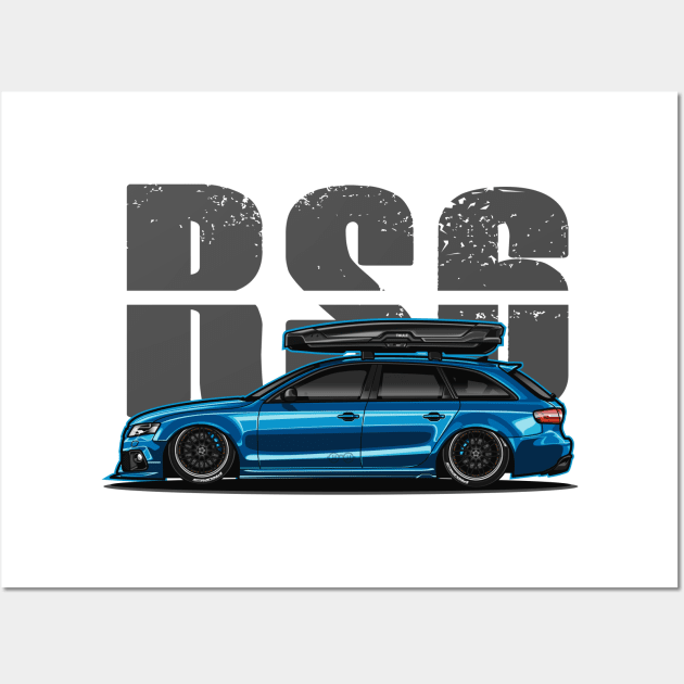 RS6 Avant - Touring Mode (Light Blue) Wall Art by Jiooji Project